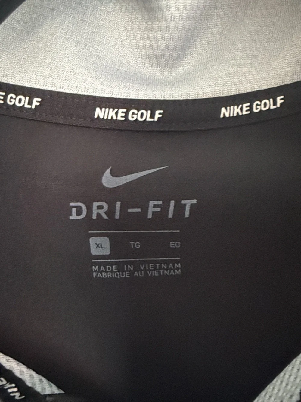Nike Black & Light Gray Dri-FIT Golf Top - Picture 2 of 5
